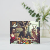 OsterVintages Candy Dinner Horror Postkarte (Stehend Vorderseite)