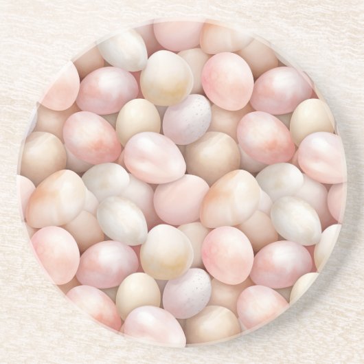 Osterviolette Eier Getränkeuntersetzer (Vorne)