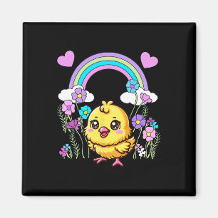Ostervogel-Blumen-Kinder-Kind Magnet