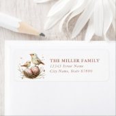 Ostervögel-Rücksendeadressen-Aufkleber (Insitu)