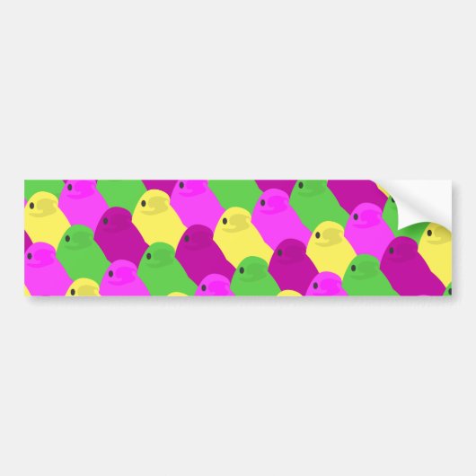 Ostervogelkerze Autoaufkleber (Vorne)