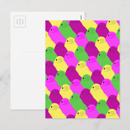 Ostervogelkerze Feiertagspostkarte (Vorne/Hinten)