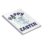 Ostervolleyball Bunny Jump Serve Notizblock (Rechte Seite)