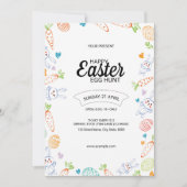 Ostervorlage für die Party Einladung (Vorderseite)