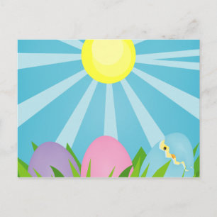 Ostervormittag glücklicher Ostern Postkarte