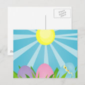 Ostervormittag glücklicher Ostern Postkarte (Vorne/Hinten)