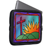 Ostervormittag Laptop-Sieb Laptopschutzhülle (Vorne Rechts)