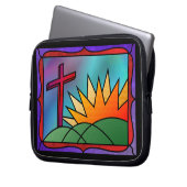 Ostervormittag Laptop-Sieb Laptopschutzhülle (Vorderseite Links)