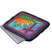 Ostervormittag Laptop-Sieb Laptopschutzhülle (Vorne Knopf)