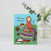 Ostervormittag Pysanka Ukrainische Volkskunst Feiertagspostkarte (Stehend Vorderseite)