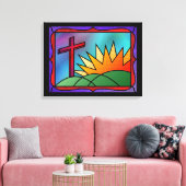 Ostervormittagsausdruck Leinwanddruck (Insitu (Wohnzimmer))