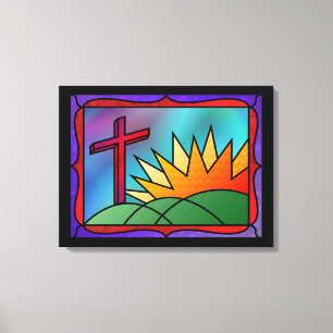 Ostervormittagsausdruck Leinwanddruck