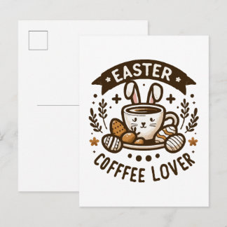 Ostervormittagsbraun Einladungspostkarte