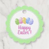 Ostervorräte, Ostergeschenk, Ostern glücklich Geschenkanhänger (Rückseite)