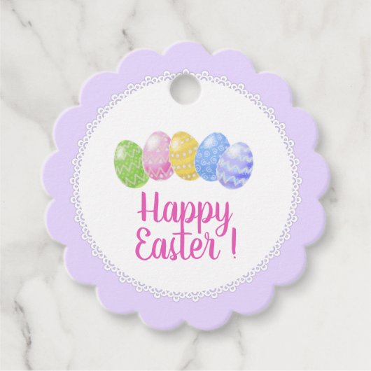 Ostervorräte, Ostergeschenk, Ostern glücklich Geschenkanhänger (Vorderseite)