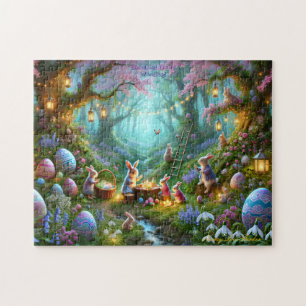 Osterwald, Verzauberter Wald, Frühlingshasen Puzzle
