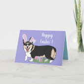 Osterwalish Corgi Pup Karte (Vorderseite)