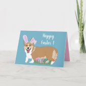 Osterwalish Corgi Pup Karte (Vorderseite)