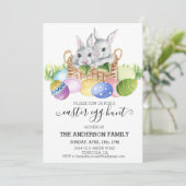 Osterwasserfarbe Eizelle Jagd Einladung (Stehend Vorderseite)