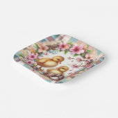 Osterwasserfarbe Kariert zwei Encklings Pappteller (Gewinkelt)