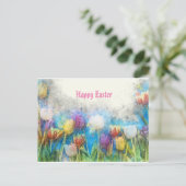 Osterwasserfarbe Postkarte (Stehend Vorderseite)