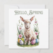 Osterwasserklumpen, Eier & Blume Einladung (Rückseite)