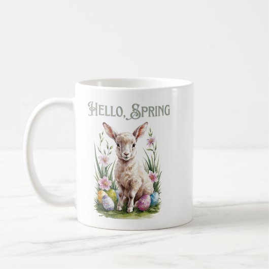 Osterwasserklumpen, Eier & Blume Kaffeetasse (Links)