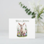 Osterwasserklumpen, Eier & Blume Postkarte (Stehend Vorderseite)