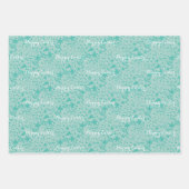 Osterweiche Papier-Flachblatt-Set 3 Geschenkpapier Set (Vorderseite 2)