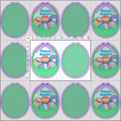 Osterweiche Spielzeug schneiden und Nähen Kit mach Stoff (Kachel)