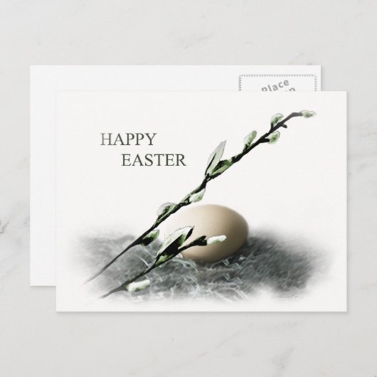 Osterweide Feiertagspostkarte (Vorne/Hinten)
