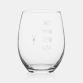 Osterweinglas, ein Teil Bunny braucht Wein Weinglas Ohne Stiel (Rückseite)