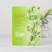 Osterweinkarte Einladung (Stehend Vorderseite)