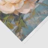 Osterweiße Hühnergelb Rosen entcouppen Seidenpapier (Ausschnitt)