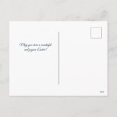 Osterweiße Lilienkreuzung Feiertagspostkarte (Rückseite)