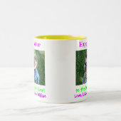 Osterwelt: Das Foto der besten Mama für Kinder Zweifarbige Tasse (Mittel)