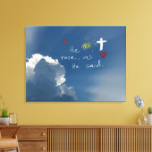 Osterwiederauferstehung Er ist riskiert Jesus Rose Leinwanddruck (Insitu (Wohnzimmer))