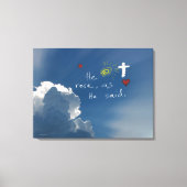 Osterwiederauferstehung Er ist riskiert Jesus Rose Leinwanddruck (Vorderseite)