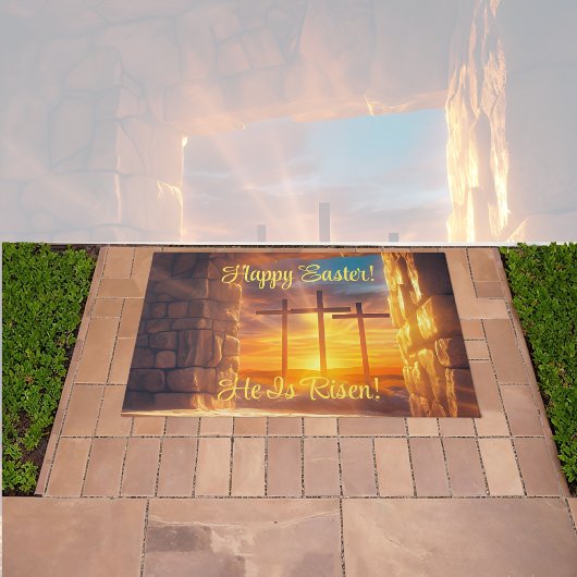 Osterwiederauferstehung Feier Doormat Fußmatte