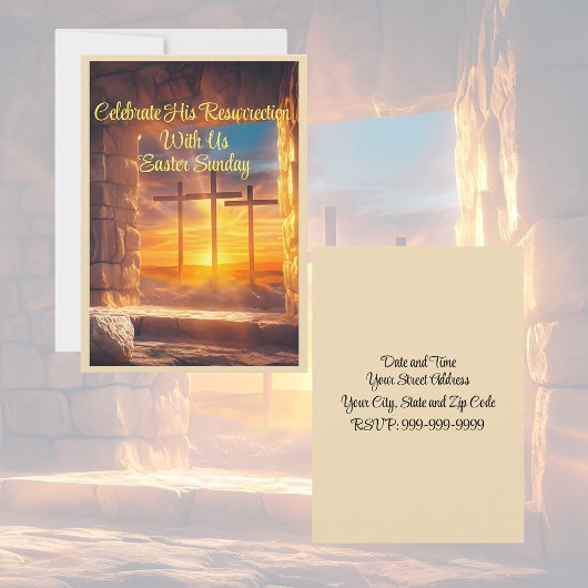Osterwiederauferstehung Feier Einladung