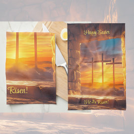 Osterwiederauferstehung Feier Küchentuch