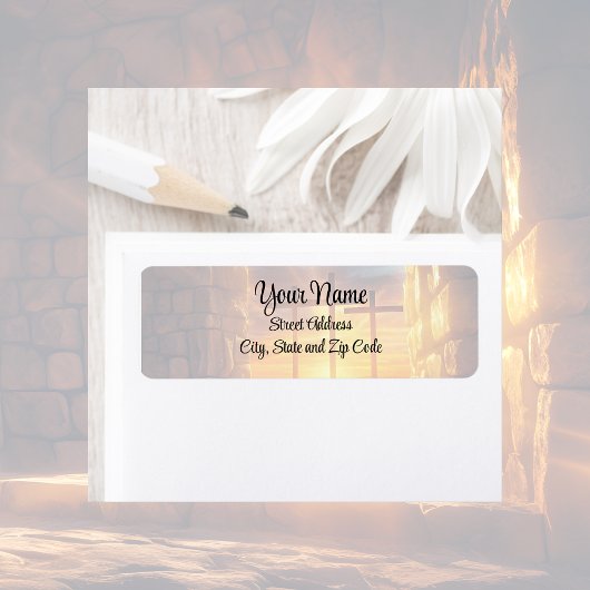 Osterwiederauferstehung Feier Ret-Adressetiketten