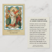 Osterwiederauferstehung Gebet Heilige Karten| Joha Visitenkarte (Vorne/Hinten)