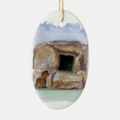 Osterwiederauferstehungstag leeres Grab Keramik Ornament (Rechts)