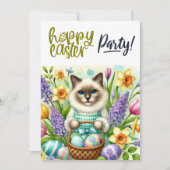 Osterwoche Party für Katzenliebhaber Einladung (Vorderseite)