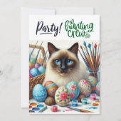 Osterwoche Party für Katzenliebhaber Einladung (Vorderseite)