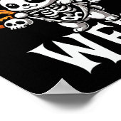 Osterwoche Skeleton Sonniges Halloween Thema Poster (Ecke)