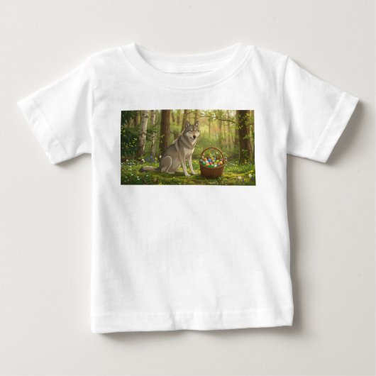 Osterwolf baby t-shirt (Vorderseite)