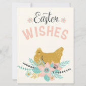 Osterwünsche Feiertagskarte (Vorderseite)