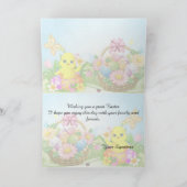 Osterwünsche Feiertagskarte (Innenseite)